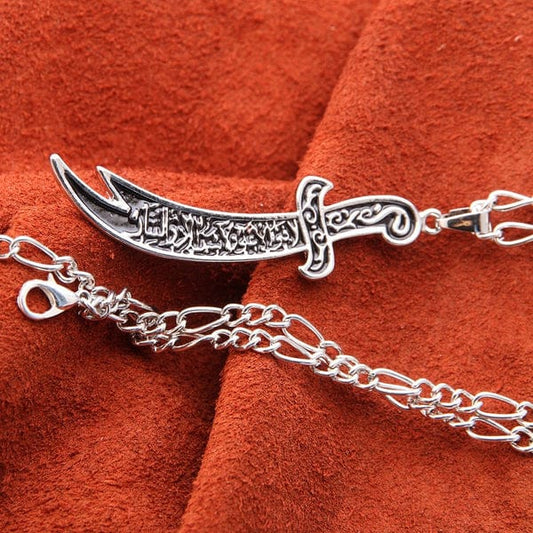 Silver  Zulfiqar  locket