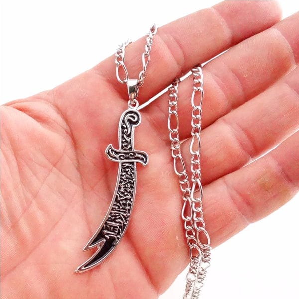 Silver  Zulfiqar  locket